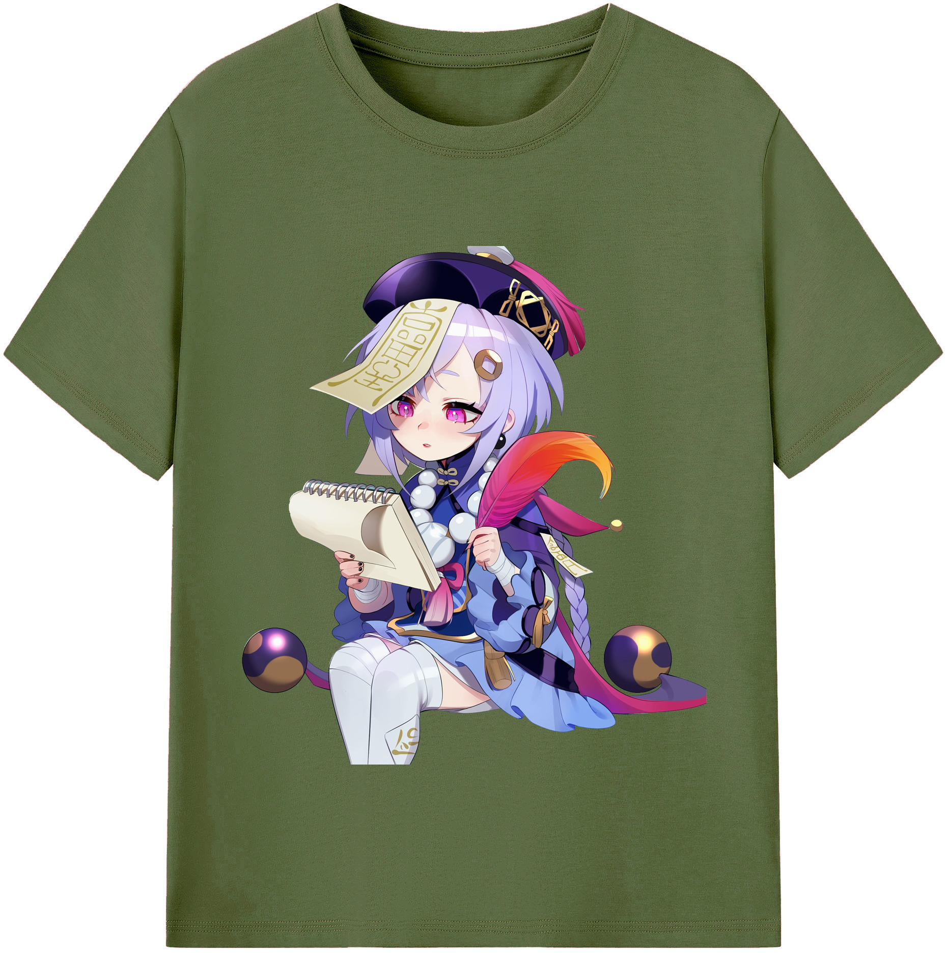 げんし神 七七 なな  genshin Nana 綿100％半袖Tシャツ（フロントプリント）